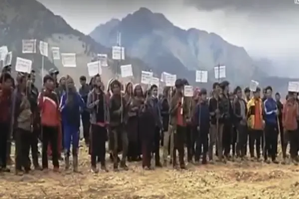 Protest Against Militarization in Dhorpatan Hunting Reserve, Eastern Rukum