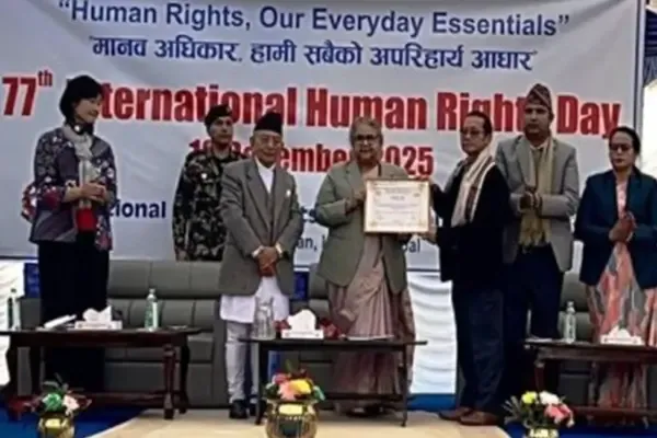 Advocate Shankar Limbu Honored with Dayaram Pariyar Memorial Award for Advancing Indigenous Peoples’ Rights