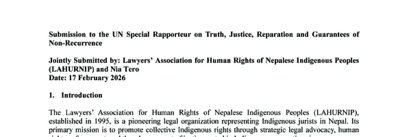 Submission to the UN Special Rapporteur on Truth, Justice, Reparation and Guarantees of Non-Recurrence