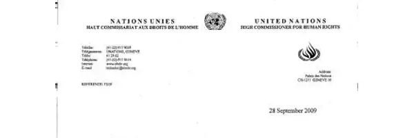 Early warning letter by the CERD 1st