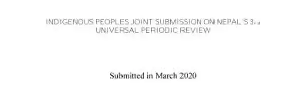 Indigenous Peoples Joint Submission of Nepal's 3rd UPR Cycle