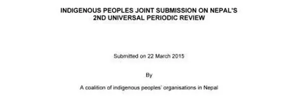 Indigenous Peoples Joint Submission on Nepal's 2nd Universal Periodic Review