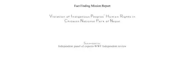Report on the Violation of Indigenous Peoples' Human Rights in Chitwan National Park