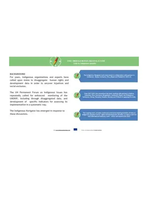 Indigenous Navigator (IN) tools and its significant to monitor IPs rights and development