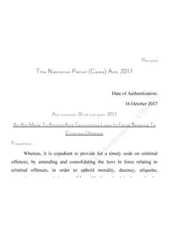 Criminal Code 2074